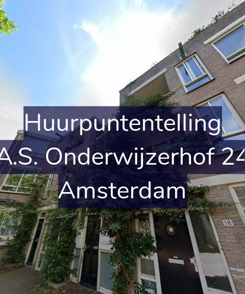 Foto gevel Huurpuntentelling voor A.S. Onderwijzerhof 24, Amsterdam
