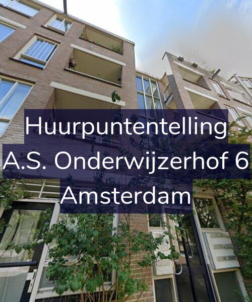 Foto gevel Huurpuntentelling voor A.S. Onderwijzerhof 6, Amsterdam