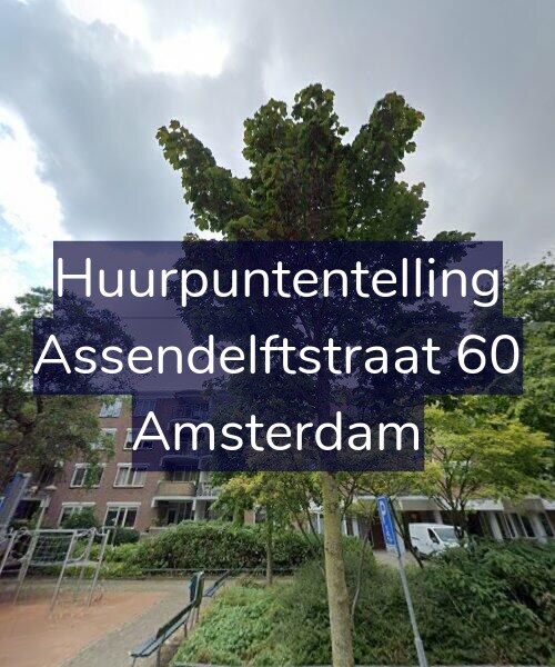 Foto gevel Huurpuntentelling voor Assendelftstraat 60, Amsterdam