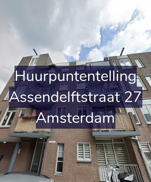 Foto gevel Huurpuntentelling voor Assendelftstraat 27, Amsterdam