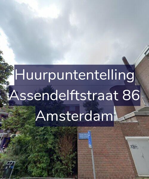 Foto gevel Huurpuntentelling voor Assendelftstraat 86, Amsterdam