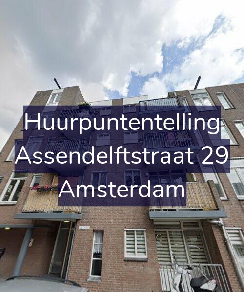 Foto gevel Huurpuntentelling voor Assendelftstraat 29, Amsterdam