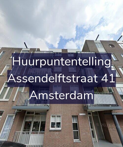 Foto gevel Huurpuntentelling voor Assendelftstraat 41, Amsterdam