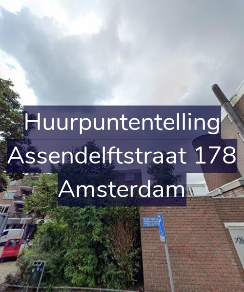 Foto gevel Huurpuntentelling voor Assendelftstraat 178, Amsterdam