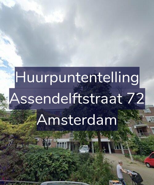 Foto gevel Huurpuntentelling voor Assendelftstraat 72, Amsterdam