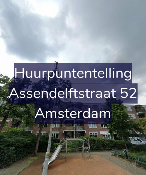 Foto gevel Huurpuntentelling voor Assendelftstraat 52, Amsterdam