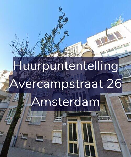 Foto gevel Huurpuntentelling voor Avercampstraat 26, Amsterdam
