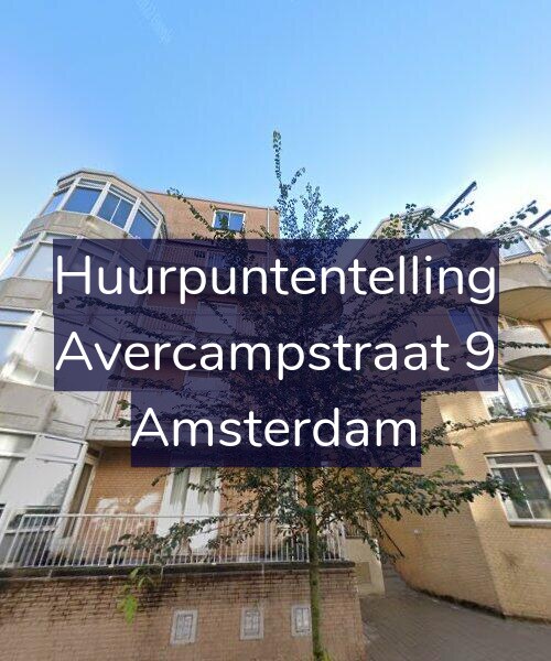Foto gevel Huurpuntentelling voor Avercampstraat 9, Amsterdam