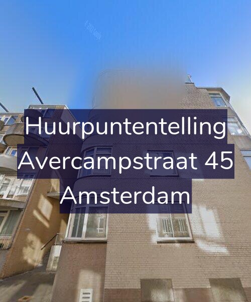 Foto gevel Huurpuntentelling voor Avercampstraat 45, Amsterdam