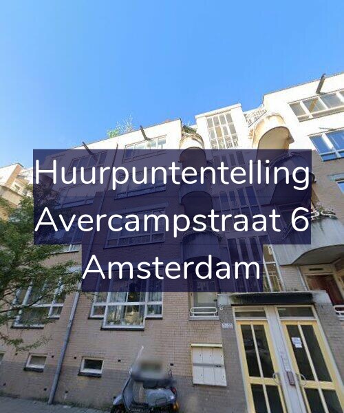 Foto gevel Huurpuntentelling voor Avercampstraat 6, Amsterdam