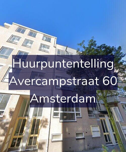 Foto gevel Huurpuntentelling voor Avercampstraat 60, Amsterdam