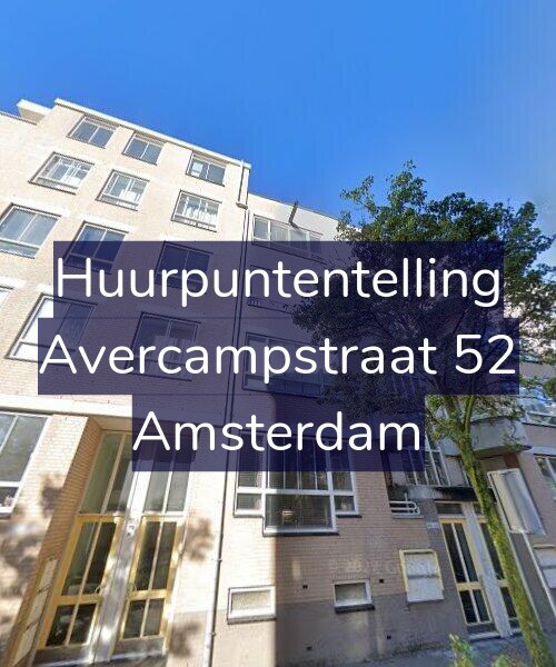 Foto gevel Huurpuntentelling voor Avercampstraat 52, Amsterdam