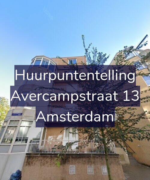 Foto gevel Huurpuntentelling voor Avercampstraat 13, Amsterdam