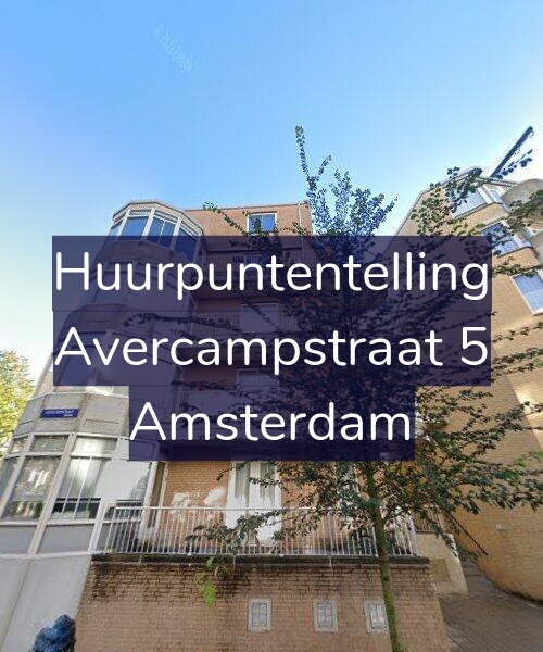 Foto gevel Huurpuntentelling voor Avercampstraat 5, Amsterdam