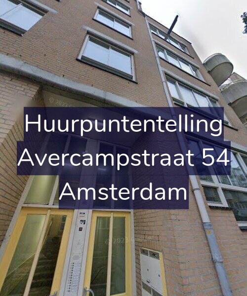 Foto gevel Huurpuntentelling voor Avercampstraat 54, Amsterdam
