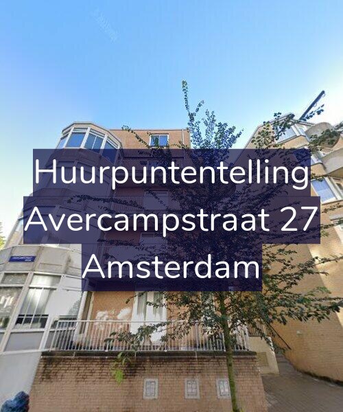 Foto gevel Huurpuntentelling voor Avercampstraat 27, Amsterdam