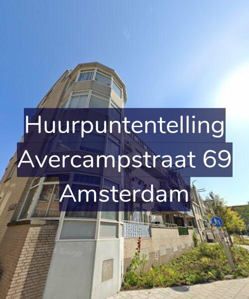 Foto gevel Huurpuntentelling voor Avercampstraat 69, Amsterdam