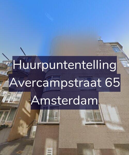 Foto gevel Huurpuntentelling voor Avercampstraat 65, Amsterdam