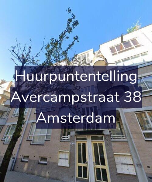 Foto gevel Huurpuntentelling voor Avercampstraat 38, Amsterdam