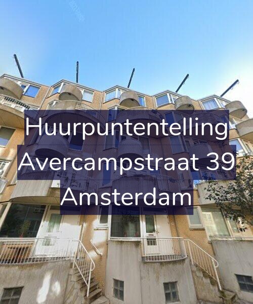 Foto gevel Huurpuntentelling voor Avercampstraat 39, Amsterdam