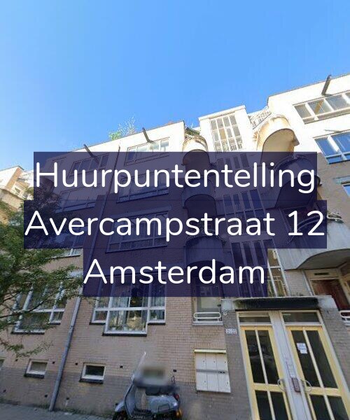 Foto gevel Huurpuntentelling voor Avercampstraat 12, Amsterdam