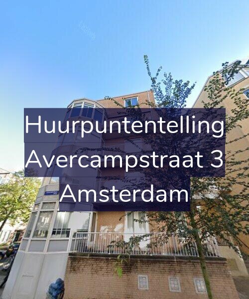 Foto gevel Huurpuntentelling voor Avercampstraat 3, Amsterdam