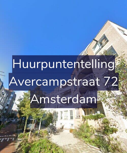 Foto gevel Huurpuntentelling voor Avercampstraat 72, Amsterdam