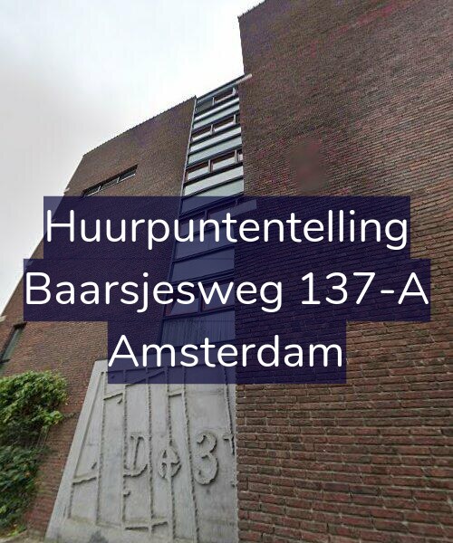 Foto gevel Huurpuntentelling voor Baarsjesweg 137-A, Amsterdam