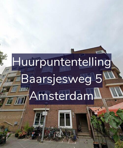 Foto gevel Huurpuntentelling voor Baarsjesweg 5, Amsterdam
