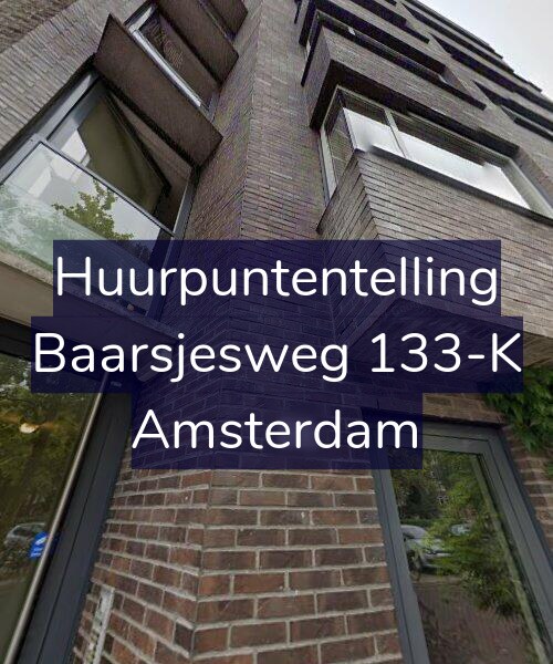 Foto gevel Huurpuntentelling voor Baarsjesweg 133-K, Amsterdam