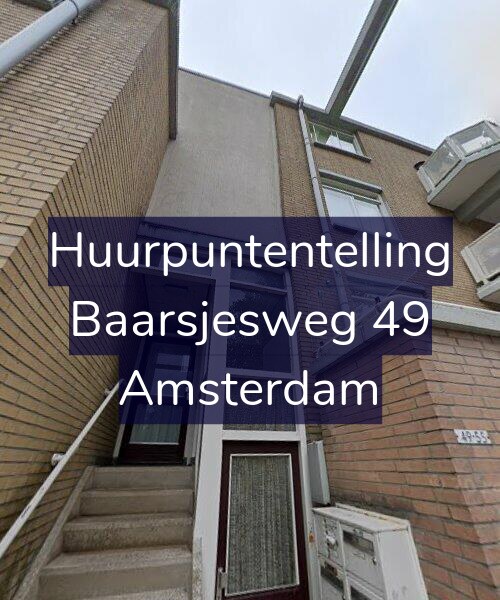 Foto gevel Huurpuntentelling voor Baarsjesweg 49, Amsterdam