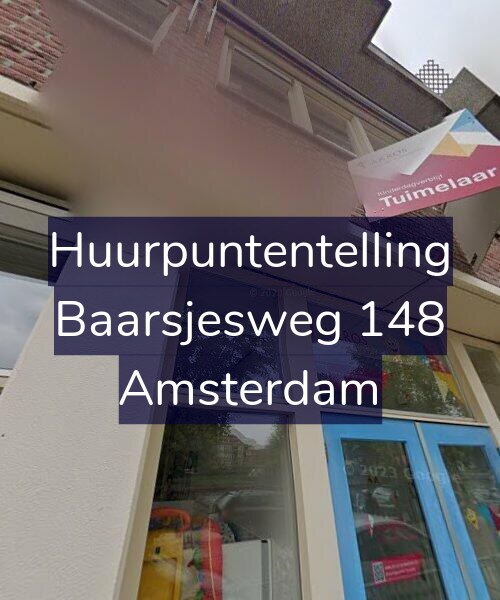 Foto gevel Huurpuntentelling voor Baarsjesweg 148, Amsterdam