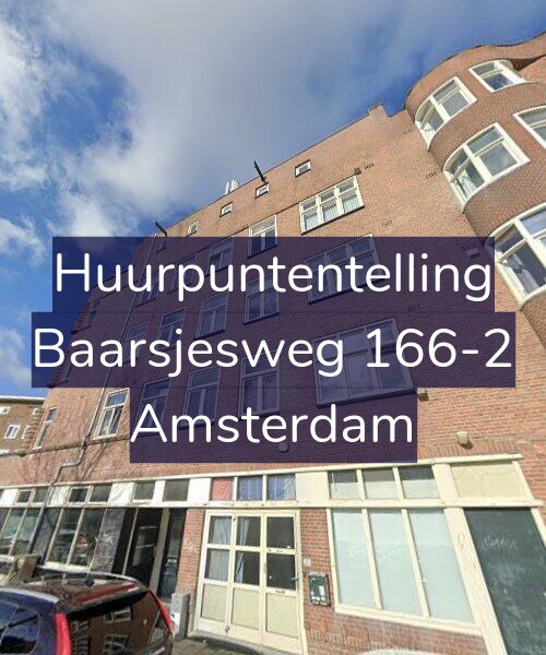 Foto gevel Huurpuntentelling voor Baarsjesweg 166-2, Amsterdam