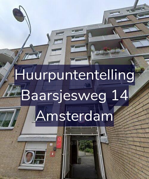 Foto gevel Huurpuntentelling voor Baarsjesweg 14, Amsterdam