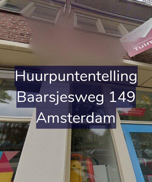 Foto gevel Huurpuntentelling voor Baarsjesweg 149, Amsterdam