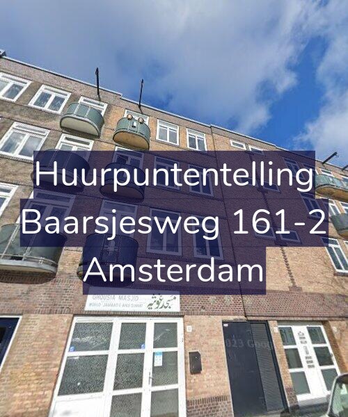 Foto gevel Huurpuntentelling voor Baarsjesweg 161-2, Amsterdam