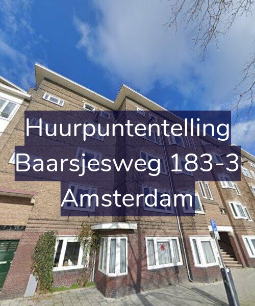 Foto gevel Huurpuntentelling voor Baarsjesweg 183-3, Amsterdam