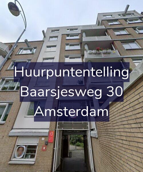 Foto gevel Huurpuntentelling voor Baarsjesweg 30, Amsterdam