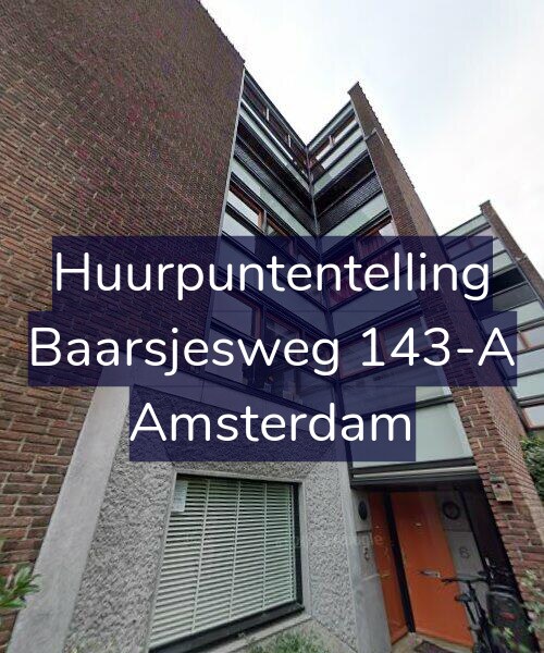Foto gevel Huurpuntentelling voor Baarsjesweg 143-A, Amsterdam