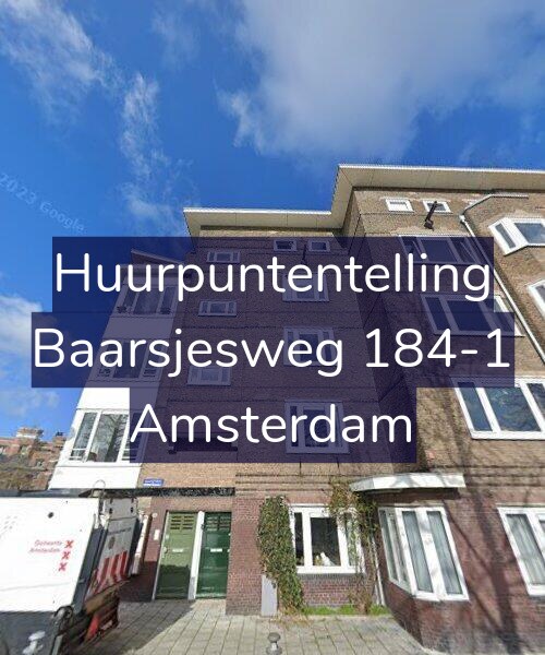 Foto gevel Huurpuntentelling voor Baarsjesweg 184-1, Amsterdam