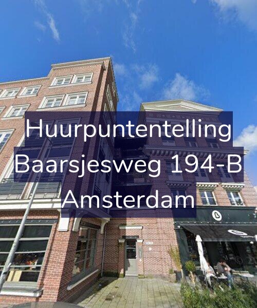 Foto gevel Huurpuntentelling voor Baarsjesweg 194-B, Amsterdam