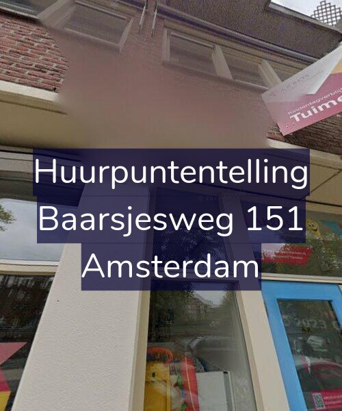 Foto gevel Huurpuntentelling voor Baarsjesweg 151, Amsterdam