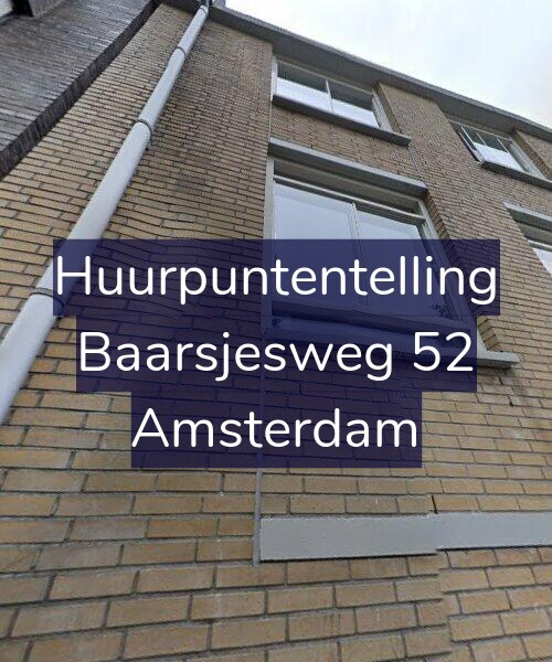 Foto gevel Huurpuntentelling voor Baarsjesweg 52, Amsterdam