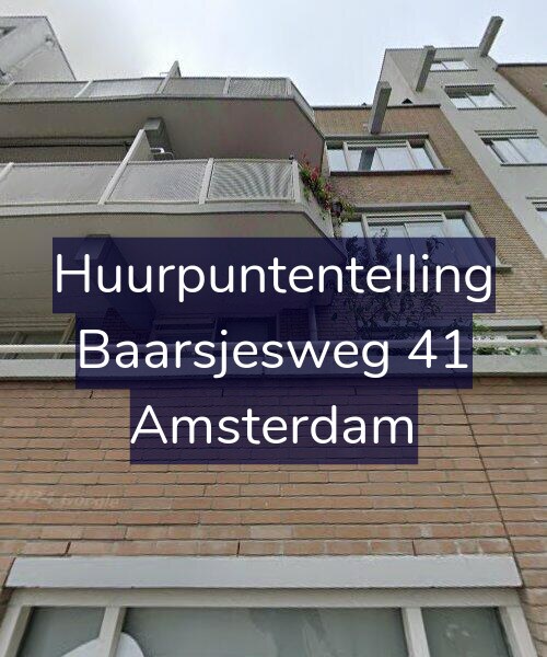 Foto gevel Huurpuntentelling voor Baarsjesweg 41, Amsterdam