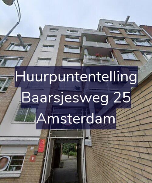 Foto gevel Huurpuntentelling voor Baarsjesweg 25, Amsterdam