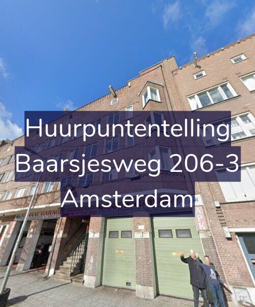 Foto gevel Huurpuntentelling voor Baarsjesweg 206-3, Amsterdam