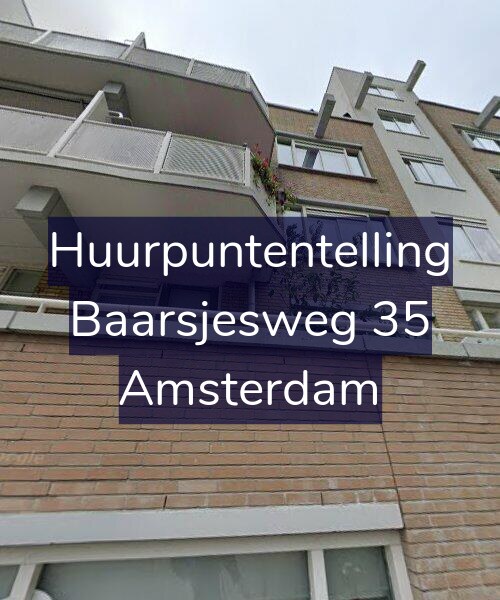 Foto gevel Huurpuntentelling voor Baarsjesweg 35, Amsterdam