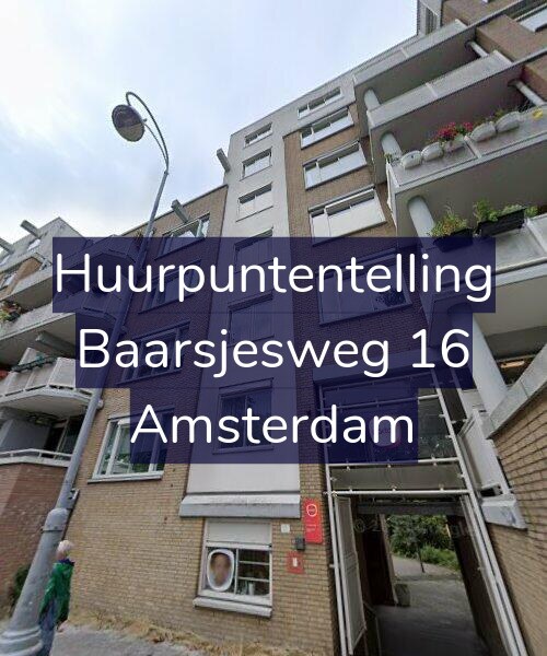 Foto gevel Huurpuntentelling voor Baarsjesweg 16, Amsterdam