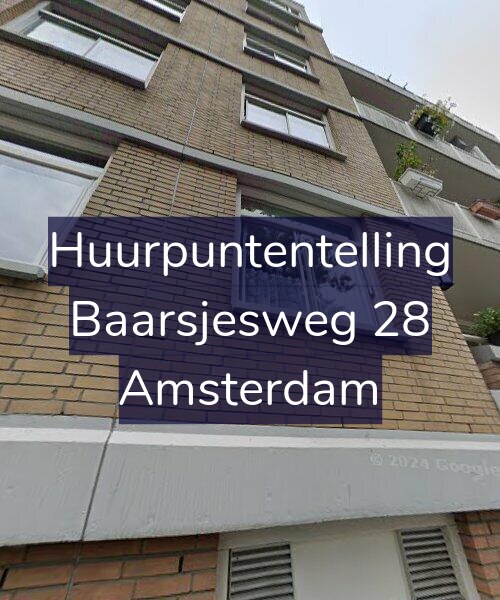 Foto gevel Huurpuntentelling voor Baarsjesweg 28, Amsterdam