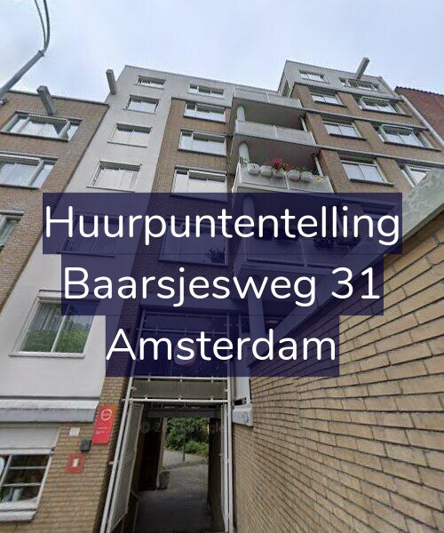Foto gevel Huurpuntentelling voor Baarsjesweg 31, Amsterdam